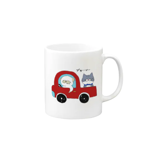 ドライブシーズー〜猫を添えて〜 Mug