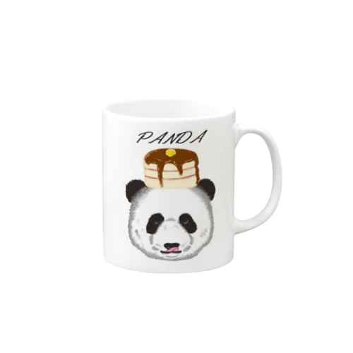 食いしん坊リアルパンダホットケーキ Mug