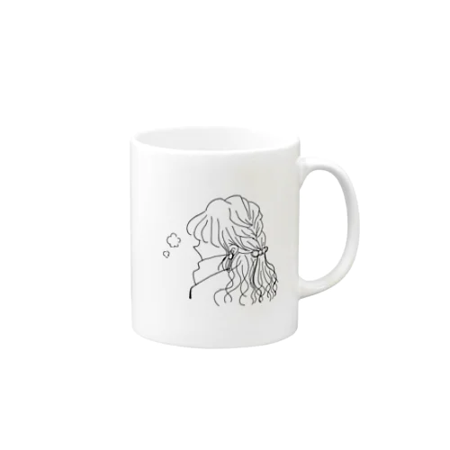 待ち合わせ中の女の子 Mug