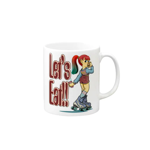 “let's eat!!" Mug