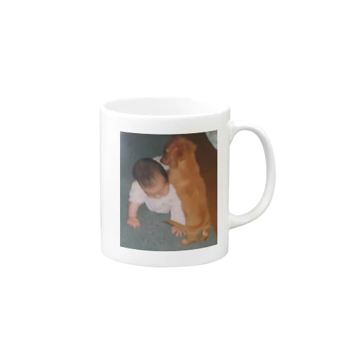 私と犬 Mug