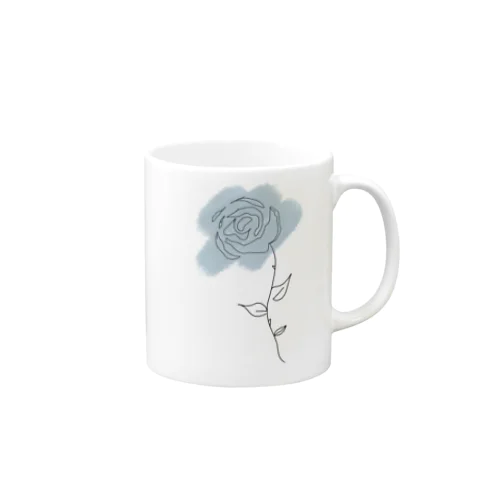 青い薔薇 Mug