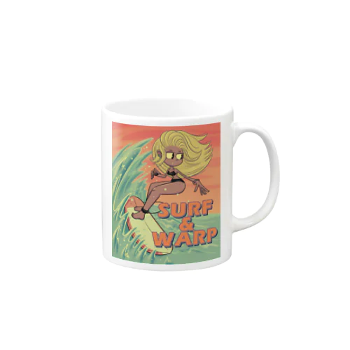 "SURF & WARP" Mug