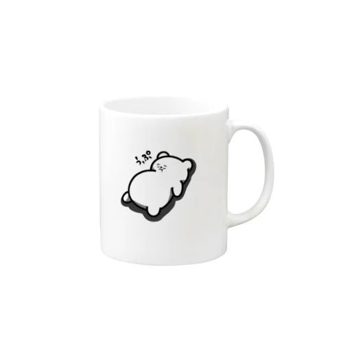 シロクマさんお腹いっぱい Mug