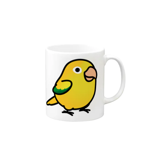 Chubby Bird ニョオウインコ Mug