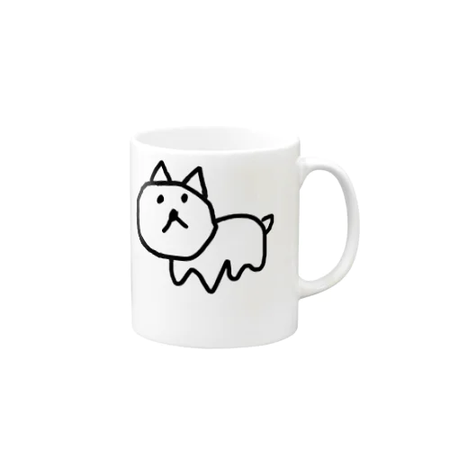 左手で書いた犬 Mug