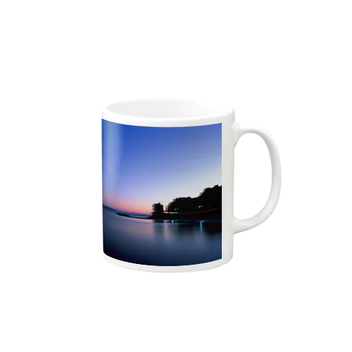 夕陽が沈んだ海岸線 Mug