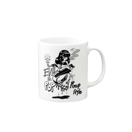 “evil & pop" #1 Mug