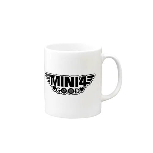 mini4goodロゴブラック Mug