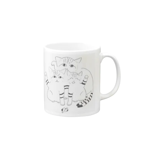 スナネコの招き猫 Mug