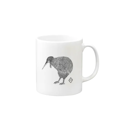 動物：キウィ/Kiwi monochrome ver. Mug