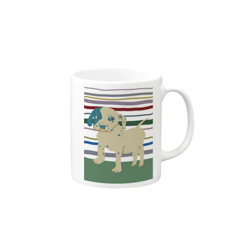 ぶち犬　 DOGシリーズ Mug