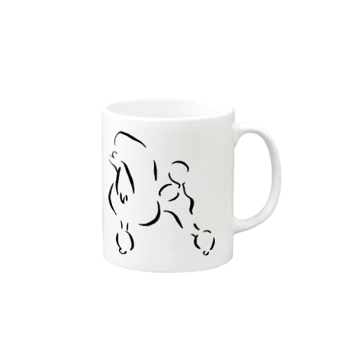 『プードル  コンチネンタル』 Mug