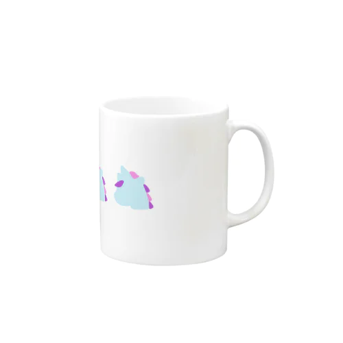 くまとゆにこblue Mug