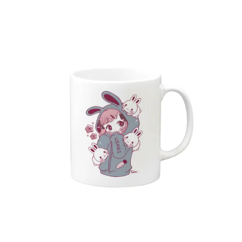 ウサギパーカー子ちゃん Mug