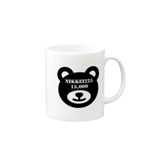 NIKKEI15000_BEAR_FACE マグカップ