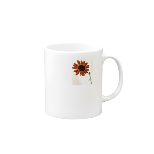 orange sunflower   Mug