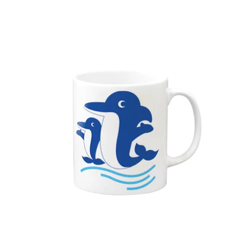 イルカの親子 マグカップ