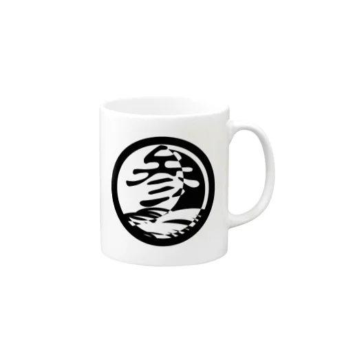 〇参壱吾（黒柄） Mug