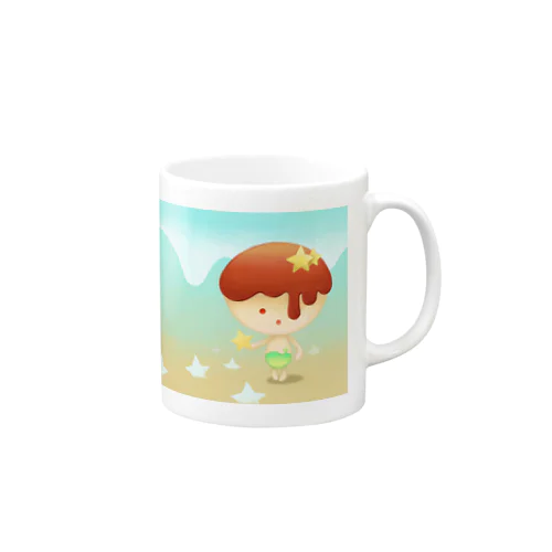 とろりちゃん星を摘む Mug