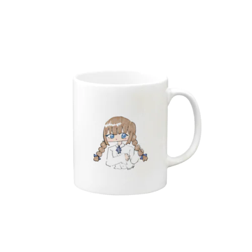 三つ編みちゃん Mug