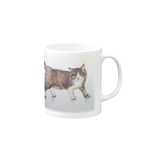 ボス猫鉛筆画小物 Mug