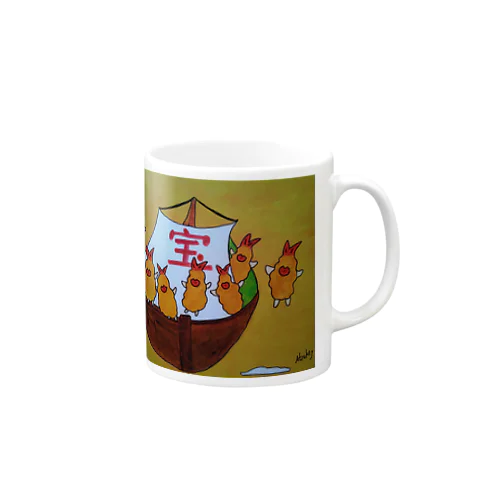 エビフライの宝船 Mug