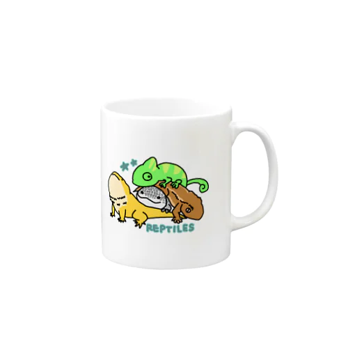 爬虫類集合 Mug