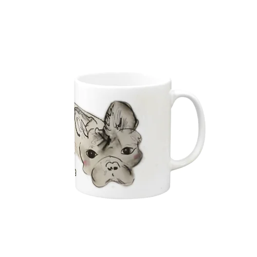 life with frenchbulldog Mug