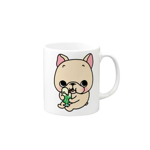 クリームソーダ飲むよ。 Mug