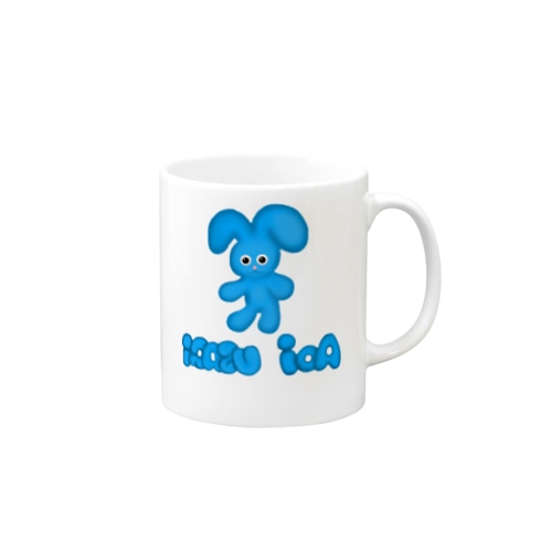 あおいうさぎ　 Mug
