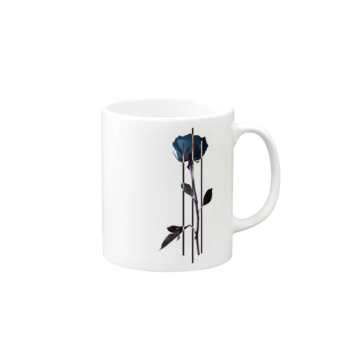 Blue rose Mug