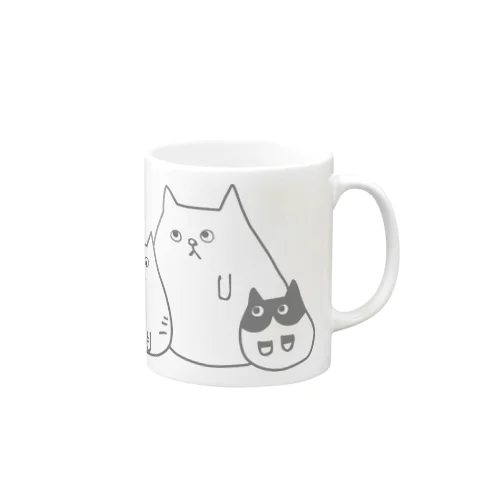 いつもの３猫 Mug