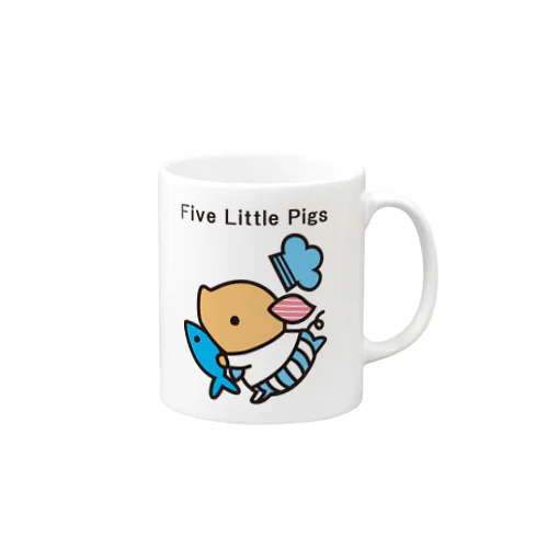 【絵本】５ひきの子ぶた Mug