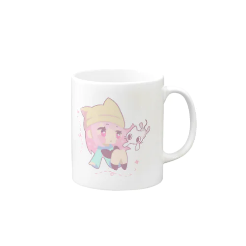 まりにゃんとクロエ Mug