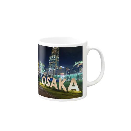 大阪の街 マグカップ