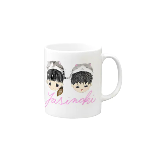 ヤシの木むら夫婦　夫婦マグカップ Mug