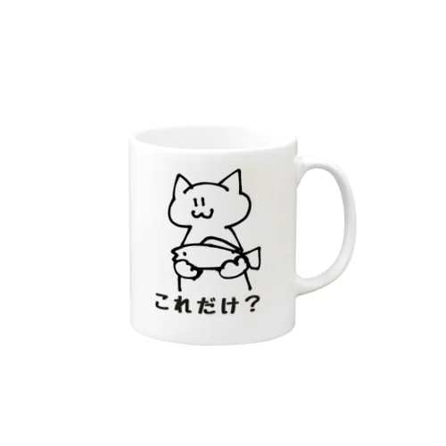 強欲なねこ Mug