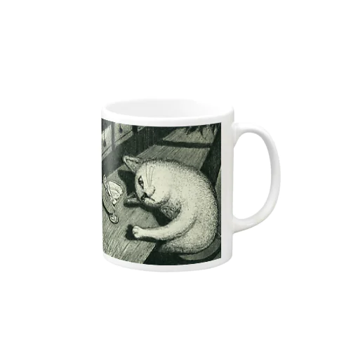 恋わずらい猫 Mug