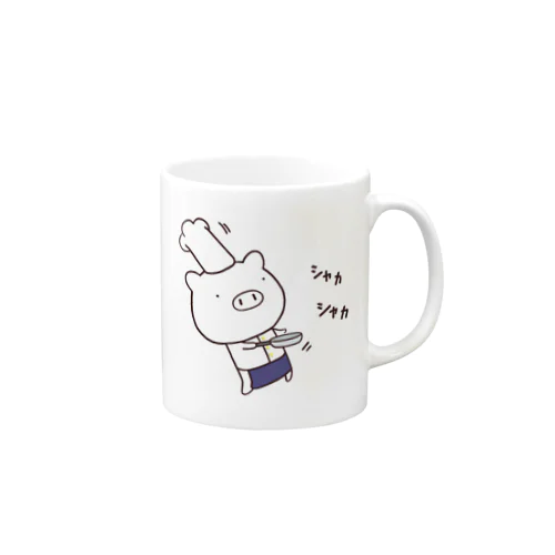 ぶたの「ありがト〜ン」　（シャカシャカ） Mug