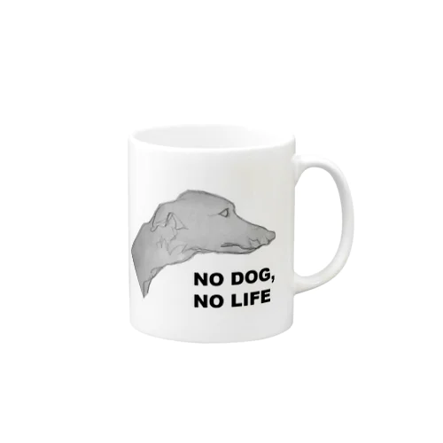 NO DOG,NO LIFE マグカップ