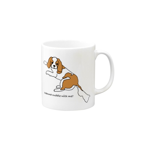 キャバリア(なでなでしていいよver) Mug