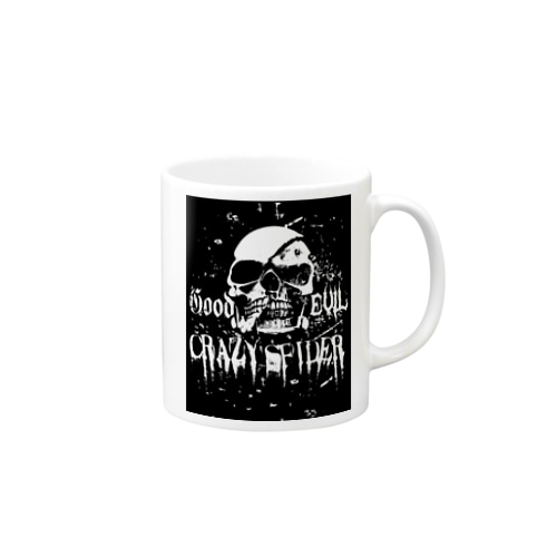 【原価販売】 スカル ドクロ スカル柄 skull TFスカル  （CRAZY SPIDER） Mug