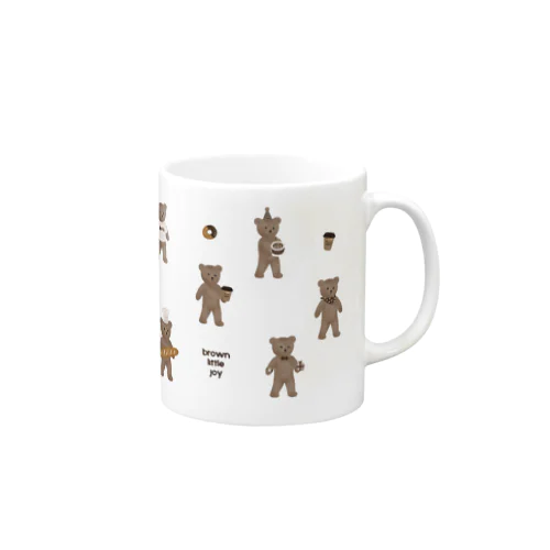 Brown little joyマグカップ Mug