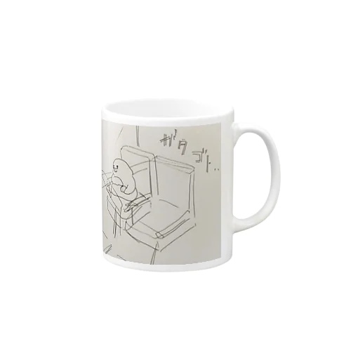 きなこ　電車にゆられて… Mug