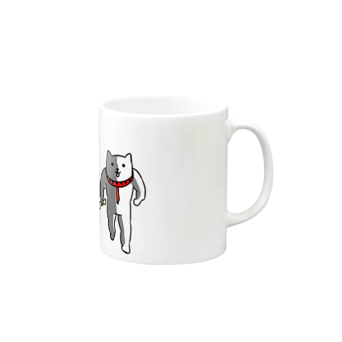 迫り来る犬 Mug