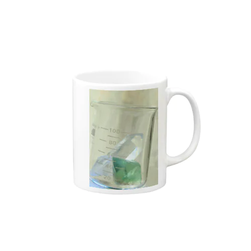 ビーカーの水晶と蛍石 Mug