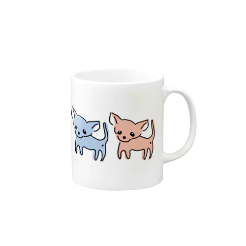 ゆるチワワ（カラフル） Mug