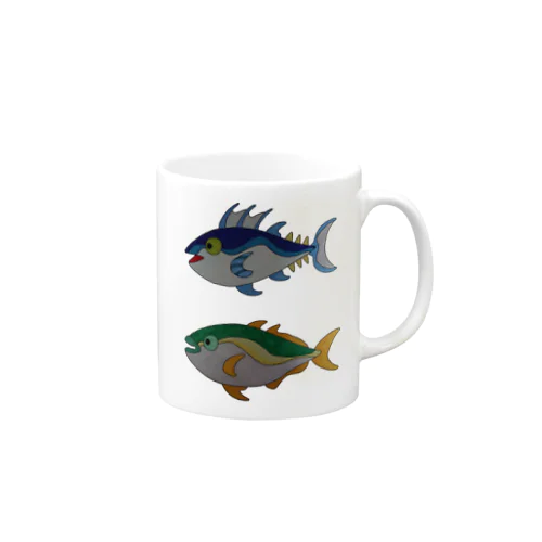 マグロとハマチ Mug