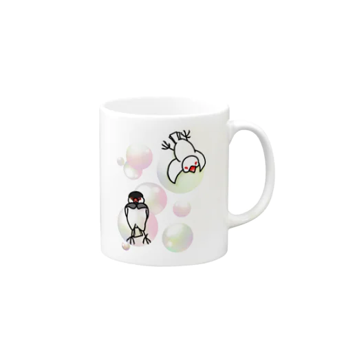 ぷかぷかバブル文鳥ず Mug